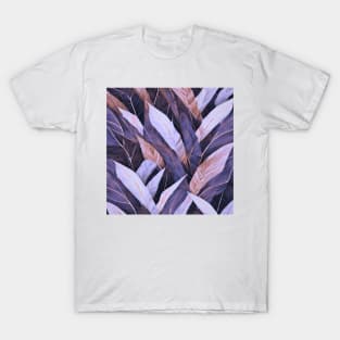 Abstract leaves pattern T-Shirt